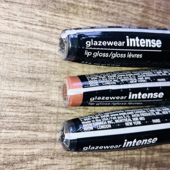 3x NOS AVON Glazewear Intense Lip Gloss BROWN SUGAR G522 SEALED - Picture 4 of 6